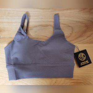 Til You Collapse Orchid Ribbed Sports Bra